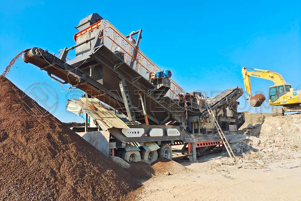Indonesia tire mobile crusher