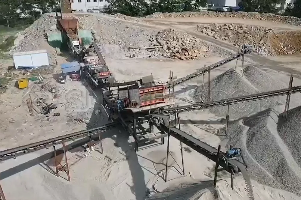 Indonesia tire mobile crusher