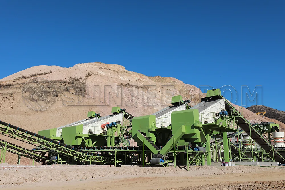 Sand and gravel production line