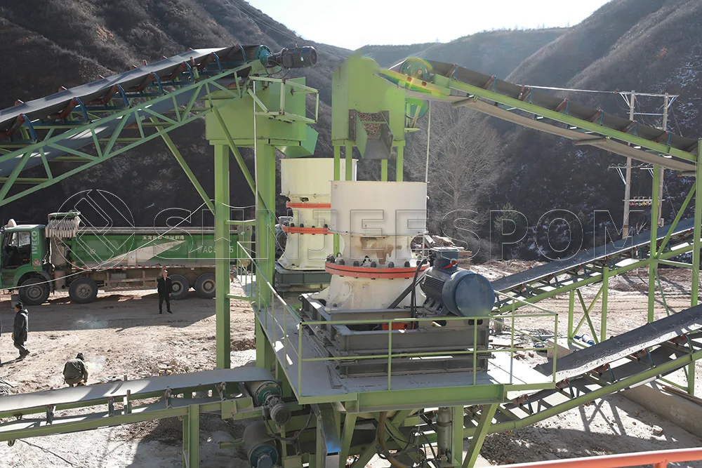 Single-cylinder cone crusher