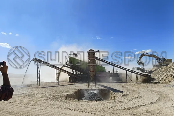 Mining machinery customer site