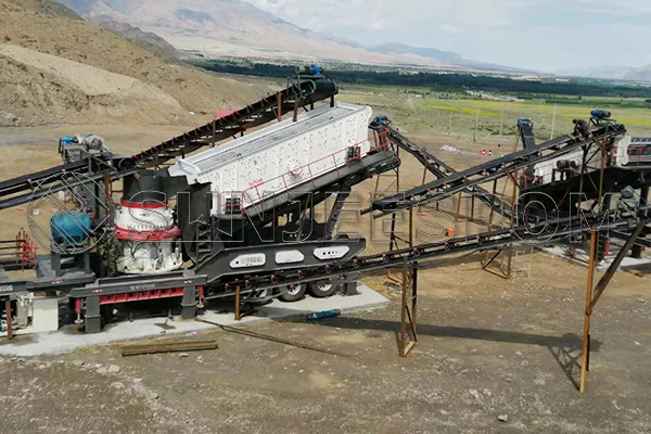 Mining machinery customer site