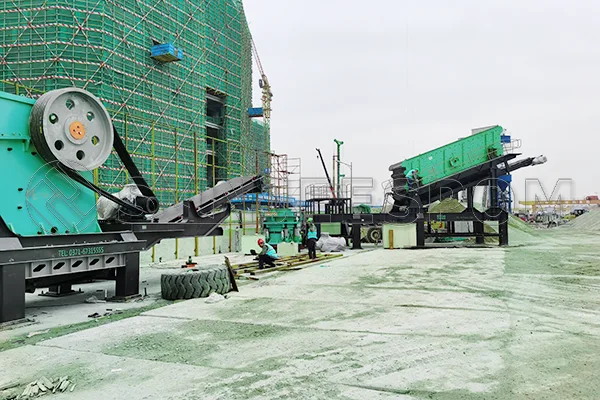 Mining machinery customer site